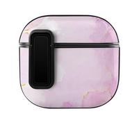 Niapessel for AirPods 4 Case, Pink Marble Print Compatible with Apple Airpods 4th Generation Case for Women Men, PC Hard Shell Full Protective Case Cover
