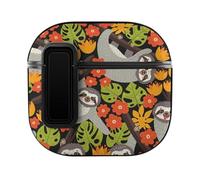 Niapessel for AirPods 4 Case, Sloth on The Branch Print Compatible with Apple Airpods 4th Generation Case for Women Men, PC Hard Shell Full Protective Case Cover