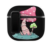 Niapessel for AirPods 4 Case, Trippy Colored Mushrooms Print Compatible with Apple Airpods 4th Generation Case for Women Men, PC Hard Shell Full Protective Case Cover