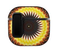Niapessel for AirPods 4 Case, Trippy Spiral Kaleidoscope Boho Print Compatible with Apple Airpods 4th Generation Case for Women Men, PC Hard Shell Full Protective Case Cover
