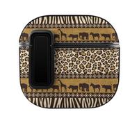 Niapessel for AirPods 4 Case, Wild Animals African Style Print Compatible with Apple Airpods 4th Generation Case for Women Men, PC Hard Shell Full Protective Case Cover
