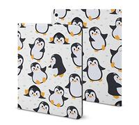 Niapessel for iPad 9th Generation Case/for iPad Air 5th Generation Case/for iPad Pro 11 Inch, Cute Penguins Print with Pencil Holder & Stand (TPU Leather)