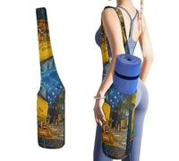 Niapessel Yoga Mat Bag, Yoga Mat Bags for Women, Van Gogh Painting Print Yoga Mat Holder Bag Carrier Large with Pockets Yoga Accessories Yoga Gifts for Women And Yoga Lover