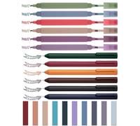 NiArt Aesthetic Bible Note-Taking Set, 6 Highlighters Pastel & Gel Pens, 200 Sticky Notes, with Precision Tips and Storage Box, Perfect for School, Journaling, Back to School (Retro Colours)