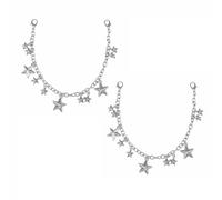 Niaspi Chunky Star Shoes Charms Chains Punk Small 3D Stars Galaxy Boots Chain for Women Men Unisex DIY Shoe Decoration Detachable Accessoires Sneakers Bag Keychains Jewelry Gifts