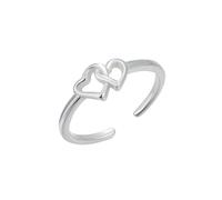 Niaspi Heart Toe Ring 925 Sterling Silver Infinity Open Love Heart Minimalist Tail Band Rings for Women Eternity Pinky Tail Toe Ring Engagement Promise Summer Beach Party Foot Jewelry Gifts