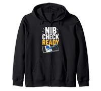 Nib Check Ready Fountain Pen Writing Zip Hoodie