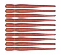 Nib Pen Holder Set, Pack of 10 Comfortable Grip Smoother Wooden Comic Pen Nib Holder Calligraphy Dip Pen Holders for Art Painting English Calligraphy Practice (Redwood Color)