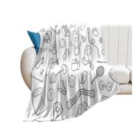 NIBABA Baseball Sports Tennis Blanket Fuzzy Throws, Soft Blankets for Men Women Boys Girls, Cozy Plush Comfy Microfiber Throw Blanket for Couch Sofa Bed 30x40inches (75x100cm)