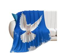NIBABA Bird Dove Feather Fly Sky Blanket Fuzzy Throws, Soft Blankets for Men Women Boys Girls, Cozy Plush Comfy Microfiber Throw Blanket for Couch Sofa Bed 30x40inches (75x100cm)