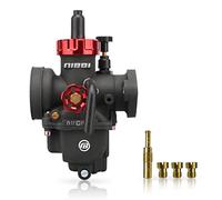 NIBBI Carburetor PE17mm, Fits 100cc 110cc Flange Motorcycle Engines, With Main Pilot jet, fits YAMAHA HONDA Apollo SSR CG GY6 ATV Pit Dirt bike Taotao
