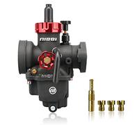 NIBBI Carburetor PE19mm, Fits 100cc/110cc/125cc Flange Motorcycle Engines, With Main Pilot jet