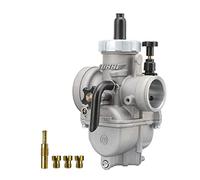 NIBBI PE24mm Carburetor,Motorcycle Carburetor with Carb Jets Fit 50cc-125cc Motorcycle Engine for 2/4 Stroke Dirt Bike Mini Bike YAMAHA KAWASAKI SUZUKI Apollo Scooter Moped