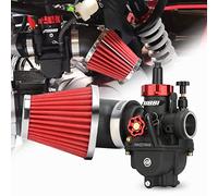 NIBBI PE26 Carburetor with 48mm Air Filters Kit,Upgrade Dirt Bike Performance,Compatible with 150cc-200cc Apollo, TaoTao, Lifan, Honda, SSR,Pit Dirt Bike Motorcycles
