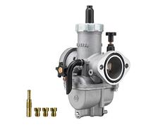 NIBBI PE28mm Carburetor for 200cc-250cc Flange Motorcycle Engine Carburetor with Carb Jets (Sports-PE-28mm-Flange)
