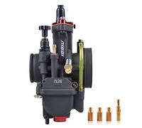 NIBBI Racing Performance Carburetor 26mm Motorcycle Carburetor 125 150 Power Jet PWK Carb 26mm With Carburetor Jets Fit GY6 Engine Dirt Bike Mini Bike SSR TTR Apollo TaoTao ATV ACE Skyteam Cafe Bike