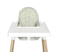 Nibble and Rest Highchair Cushion Cover for Inflatable Cushion, Compatible for IKEA Antilop Highchair,Accessories Stain-Proof and Wipeable Cushion Cover (Cushion NOT Included)(Sage Savannah)