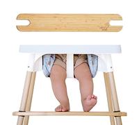 Nibble and Rest Woodsi Footsi Highchair Footrest for IKEA Antilop, Height Adjustable, Made from Bamboo Wood