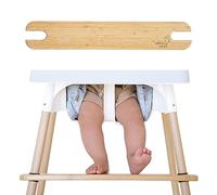 Nibble and Rest Woodsi Footsi Highchair Footrest for IKEA Antilop, Height Adjustable, Made from Maple Wood