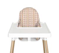 Nibble & Rest Highchair Cushion Cover for Inflatable Cushion, Compatible For Antilop Highchair Accessories, Stain-Proof&Wipeable Cushion Cover(Cushion NOT Included)(Pastelchecks)