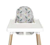Nibble & Rest Highchair Cushion Cover for Inflatable Cushion, Compatible For Antilop Highchair Accessories, Stain-Proof&Wipeable Cushion Cover(Cushion NOT Included)(Cc_dino Grey)