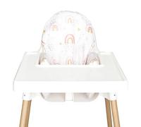 Nibble & Rest Highchair Cushion Cover for Inflatable Cushion, Compatible For Antilop Highchair Accessories, Stain-Proof&Wipeable Cushion Cover(Cushion NOT Included)(CC_rainbowwithstars)