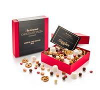 Nibbles & Giggles Chocolate Gift Box, Contains Belgian Milk Chocolate Buttons, Pretzels, Vanilla Fudge, and More! | The Gourmet Chocolate Pizza Company