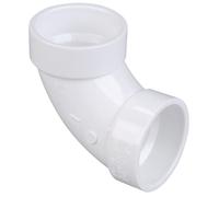NIBCO 4807 Series PVC DWV Pipe Fitting, 90 Degree Elbow, 1-1/2 Hub by Nibco