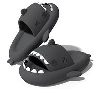 NIBESSER Comfy Sharks Pillow Sliders - Quick Dry Cloud Shark Pillow Slippers for Shower & Bathroom, Non-Slip Soft Massage Summer Open Toe Slippers for Indoor & Outdoor