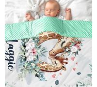 NIBESSER Personalized Baby Blanket with Names Custom Baby Blankets