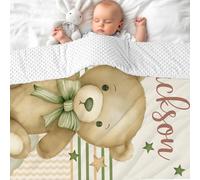 NIBESSER Personalized Baby Blanket with Names Custom Baby Blankets