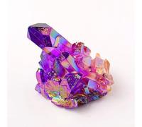 NIBHZ 10Pcs Natural Crystal Cluster Geode, Raw Quartz Geode Crystal Cluster Stone Small Healing Crystals for Home Decoration, Healing, Meditation,U,50~80g