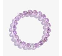 NIBHZ Amethyst bracelet, elegant women's wrist accessory, natural healing stone bracelet for energy balance and relaxation,A,9mm