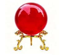 NIBHZ Crystal Ball with Stand Ideal for Office Decor This Cool Things as a Photography Prop and Feng Shui Divination Sphere As Office Decor and Desk Decor Crafted,G,80mm