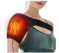 NIBHZ Heated Shoulder Brace for Women Men, Shoulder Massager Shoulder Heating Pad for Neck and Shoulder Deep Issue