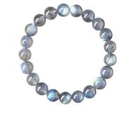 NIBHZ Natural 7A-Grade Grey Moonstone Bracelet (Labradorite)