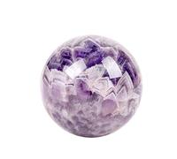 NIBHZ Natural Raw Crystal - Crystal Sphere, Decorative Ornament, Energy Ball - Home Décor,G,60~70mm