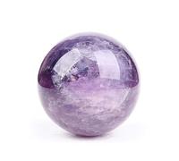 NIBHZ Natural Raw Crystal - Crystal Sphere, Decorative Ornament, Energy Ball - Home Décor,K,60~70mm