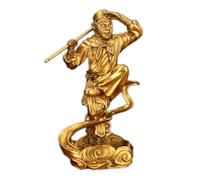 NIBHZ Tang Monk Brass Statue Master and Disciple Journey to the West Figurine Sun Wukong Pig Decoration Handle Piece Collectible Crafts,28cm