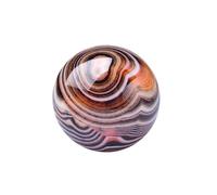 NIBHZ Two natural agate crystal balls with smooth surfaces and red bases, ideal for stress relief, hand therapy and gifts,25~30mm