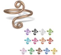 NIBIBALA Crochet Ring For Finger, Lefties & Righties Yarn Tension Control Ring, Adjustable Companion Ring, Birthday Gifts For Friend, Sister, Mom, Aunt, Grandma, Knitters (Size 10-13, Camel)