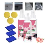 Niblido Car Dashboard Polishing Care Wax Spray, Car Interior Plastic Door Dashboard Parts Restore Polishing Agent Wax, Interior Car Spray Cleaner Dashboard, Car Dashboard Care (3PC)