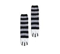 Niblido Cat Paw Socks Blosmore,Blosmore Cat Claw Socks,Cat Paw Socks, Cat Fuzzy Socks,Fluffy Socks Women,Women'S Cat Paw Slipper Socks,Thick Warm Sleep Floor Socks (Black strips)