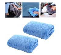 Niblido Dialed Drying Towel,Dialed Car Care Drying Towel,Dialed Drying Towel 1600 GSM,The Large Premium Microfiber Drying Towel,Microfiber Car Wash Drying Towel, Drying Towels for Cars (blue 2PC)