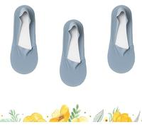 Niblido Petition Socks,Petition Thin No Show Socks Womens,Ultra Thin Low Cut Liner Non Slip Ice Silk No Show Socks,Petition Ultra Thin Non Slip No Show Socks (Cotton, Blue-3pairs)