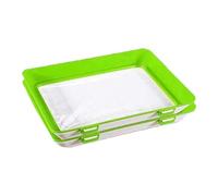 Niblido Reusable Food Preserving Tray, Stackable, Space Saver, Green 2PC