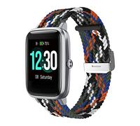 Niboow 19mm Strap for ID205L ID205S ID205G ID215G ID216 SW020 SW021 SW023 YM020 YM021 YM023, Women Men Children Elastic Breathable Braided Watch Bands for Blackview R3/R3 Pro/Uwatch3/Uwatch GT-Cowboy
