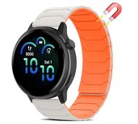 Niboow 20mm Silicone Magnetic Watch Bands for Garmin Forerunner 570 42mm/165/165 Music/Approach S50/S44/ Vivoactive 6/5/ Venu Sq 2, Strap for Garmin vívomove Trend - OrangeStarlight