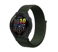 Niboow 22mm Strap Compatible with Garmin Forerunner 265/255/255 Music, Nylon Soft Watch Band for Garmin vivoactive 4/Venu 2/Active - Green