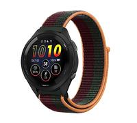 Niboow 22mm Strap Compatible with Garmin Forerunner 265/255/255 Music, Nylon Soft Watch Band for Garmin vivoactive 4/Venu 2/Active - Green/Purple